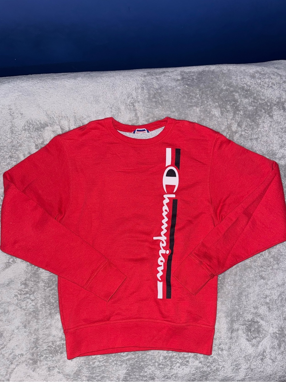 Mens Champion Crewneck Sweatshirt Red